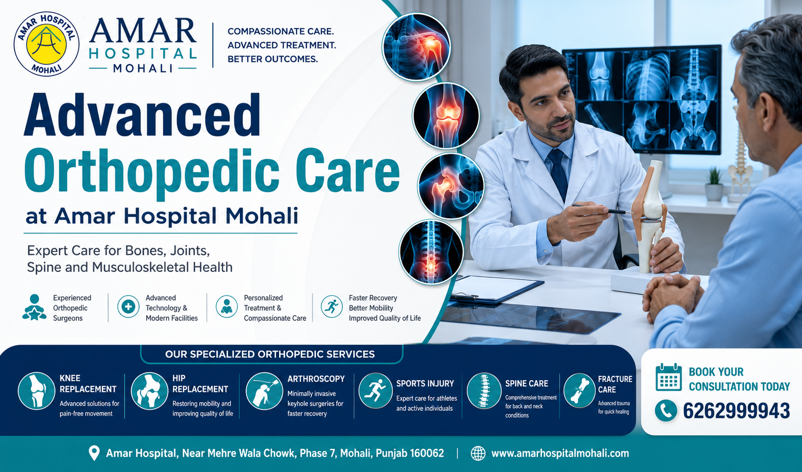 best orthopedics in mohali at amar hospital mohali