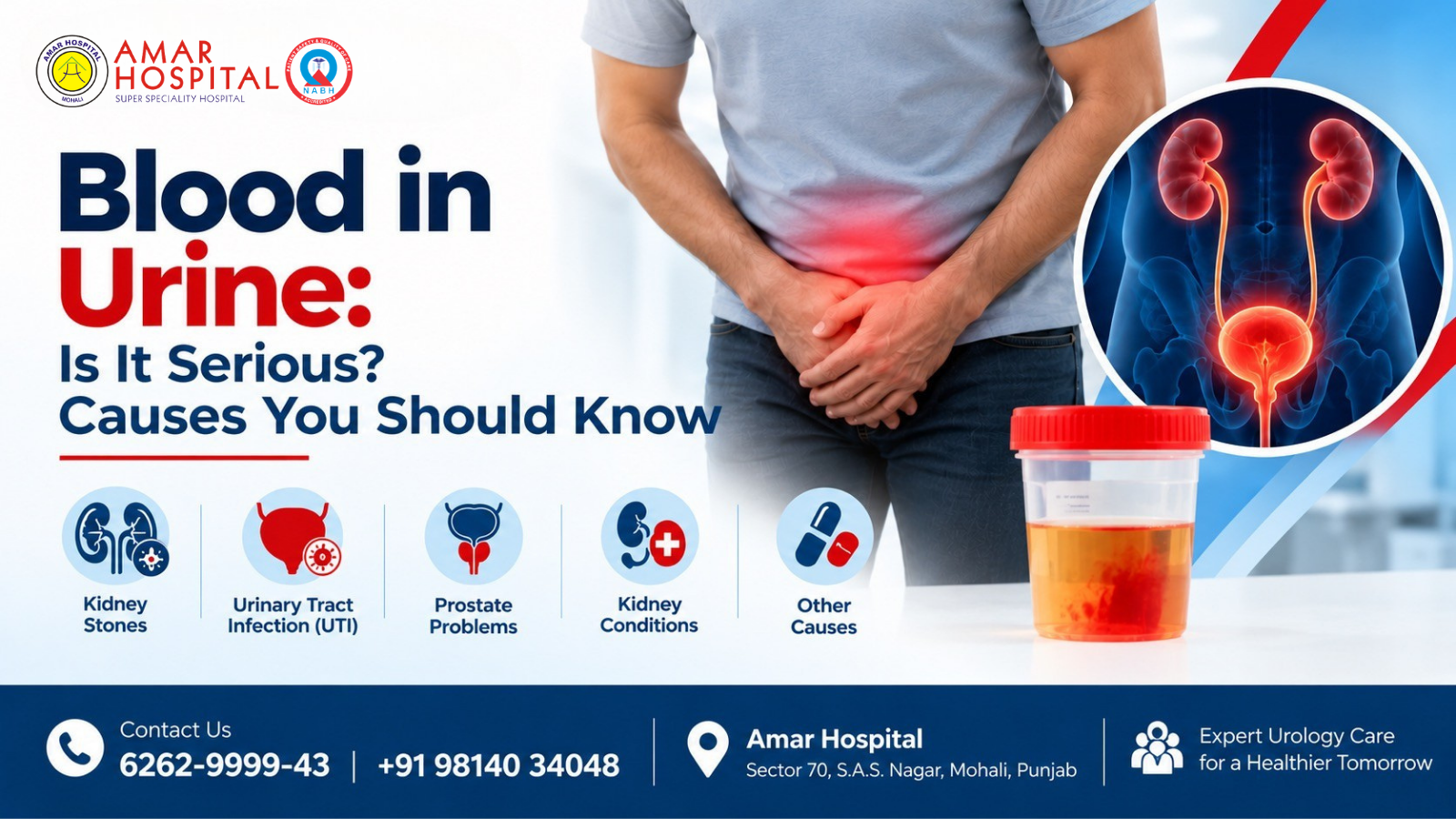 Blood in Urine Treatment Mohali | Causes & Diagnosis