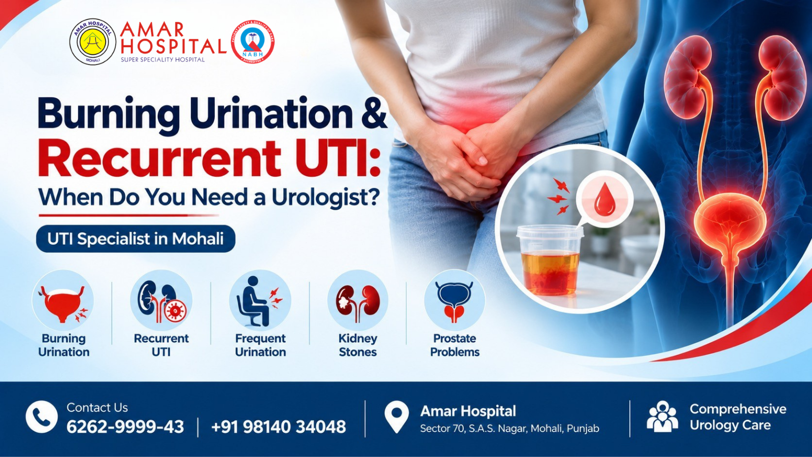 Burning Urination & Recurrent UTI | Causes and Care in Mohali